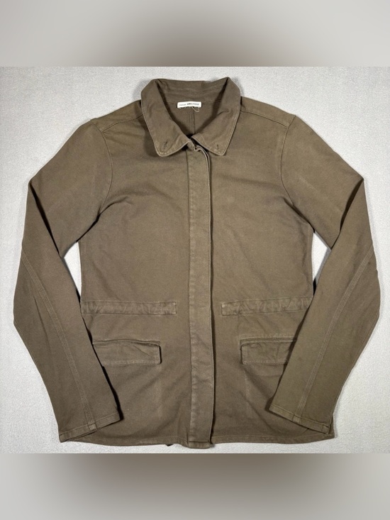 James Perse Jackets & Blazers - James Perse Light Weight Jacket Womens 2 Brown Military Utility Cinch Waist